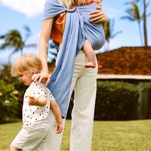 Wildbird Ring Sling in Shearwater Blue - Babywearing Sling